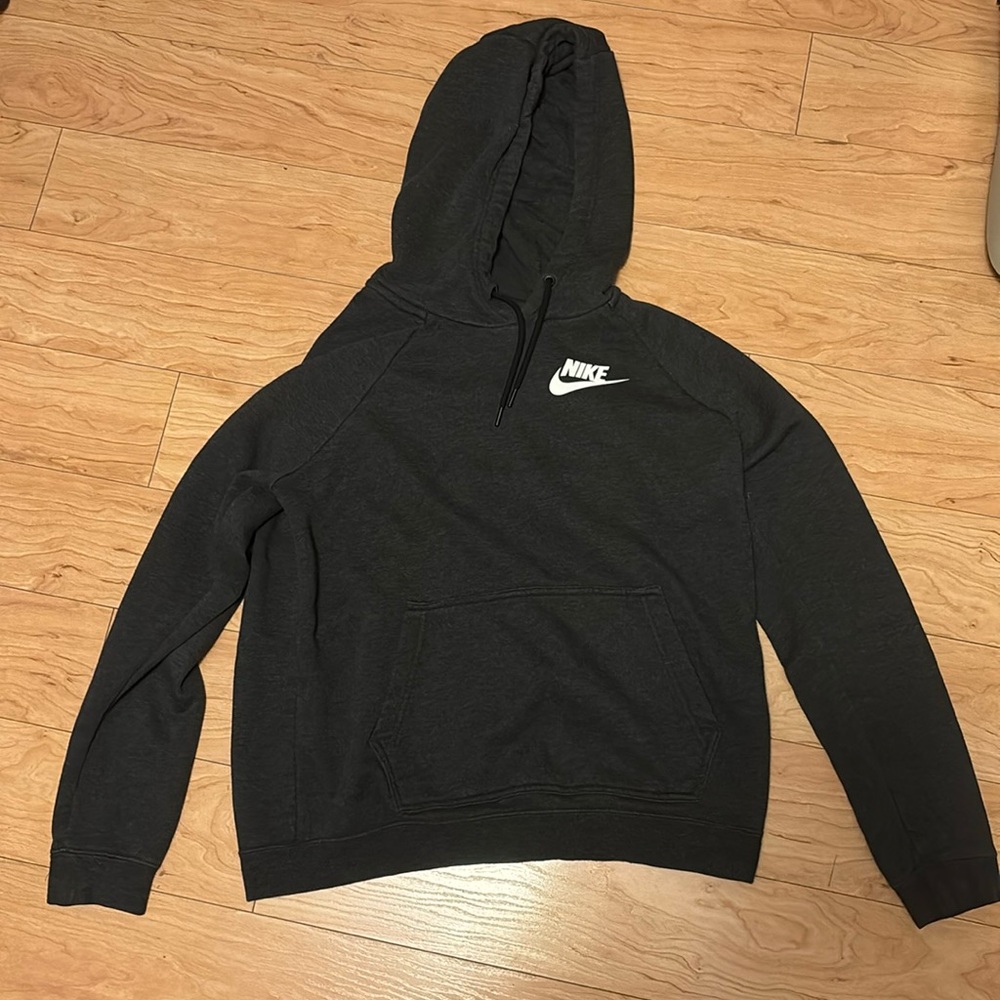 dark grey nike hoodie size medium
